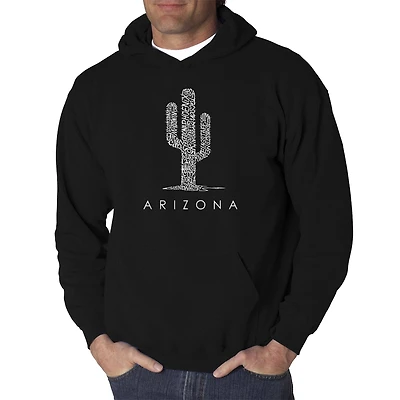 LA Pop Art Arizona Cities - Men's Word Hooded Sweatshirt