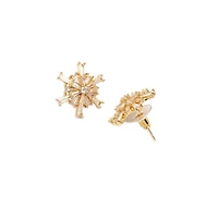 AGP PARIS Golden Stardust Womens Necklace and Earrings Set