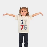 The Juniper Shop - 1776 Stacked Faux Patchwork Toddler Short Sleeve Graphic T-Shirt