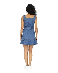 Belle & Bloom Womens Reunite Denim Mini Dress