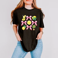 Simply Sage Market - Coquette Lemonade Chart Women's Garment Dyed Graphic T-Shirt