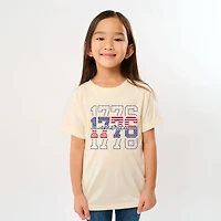 The Juniper Shop - 1776 America Stacked Youth Short Sleeve Graphic T-Shirt