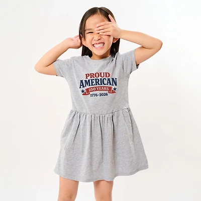 The Juniper Shop - Proud American 250 Years Toddler Graphic Dress