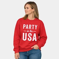 Simply Sage Market - Party the USA  Women's Graphic Sweatshirt