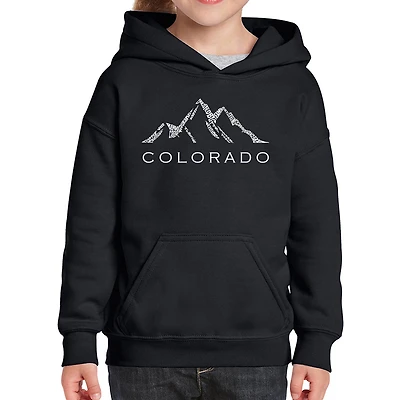 LA Pop Art Girls Word Hoodie - Colorado Ski Towns