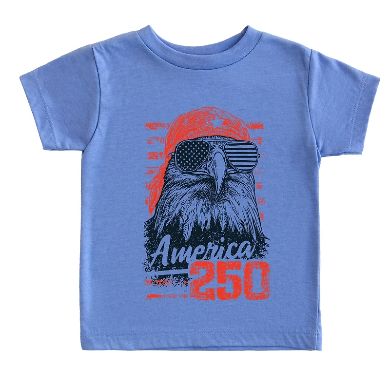 The Juniper Shop - America 250 Eagle Grunge Toddler Short Sleeve Graphic T-Shirt