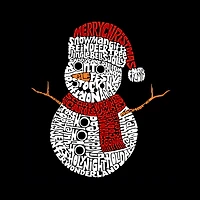 LA Pop Art Men's Word T‑Shirt - Christmas Snowman