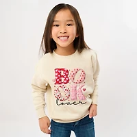 The Juniper Shop - Book Lover Patchwork Print Youth Graphic Sweatshirt