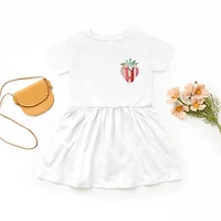 The Juniper Shop - Strawberry Faux Patchwork Toddler Graphic Dress