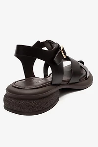 Forever & Always Womens Guido Leather Sandals