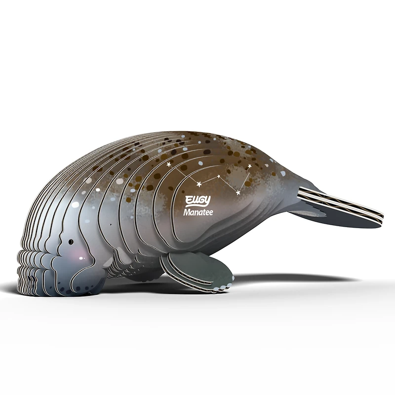EUGY Manatee 3D Puzzle - contains 28 puzzle pieces