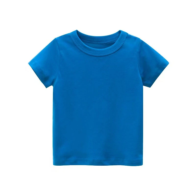 MyKids-USA Toddler Unisex Solid Short-Sleeve Summer Top 2-3