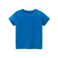 MyKids-USA Toddler Unisex Solid Short-Sleeve Summer Top 2-3