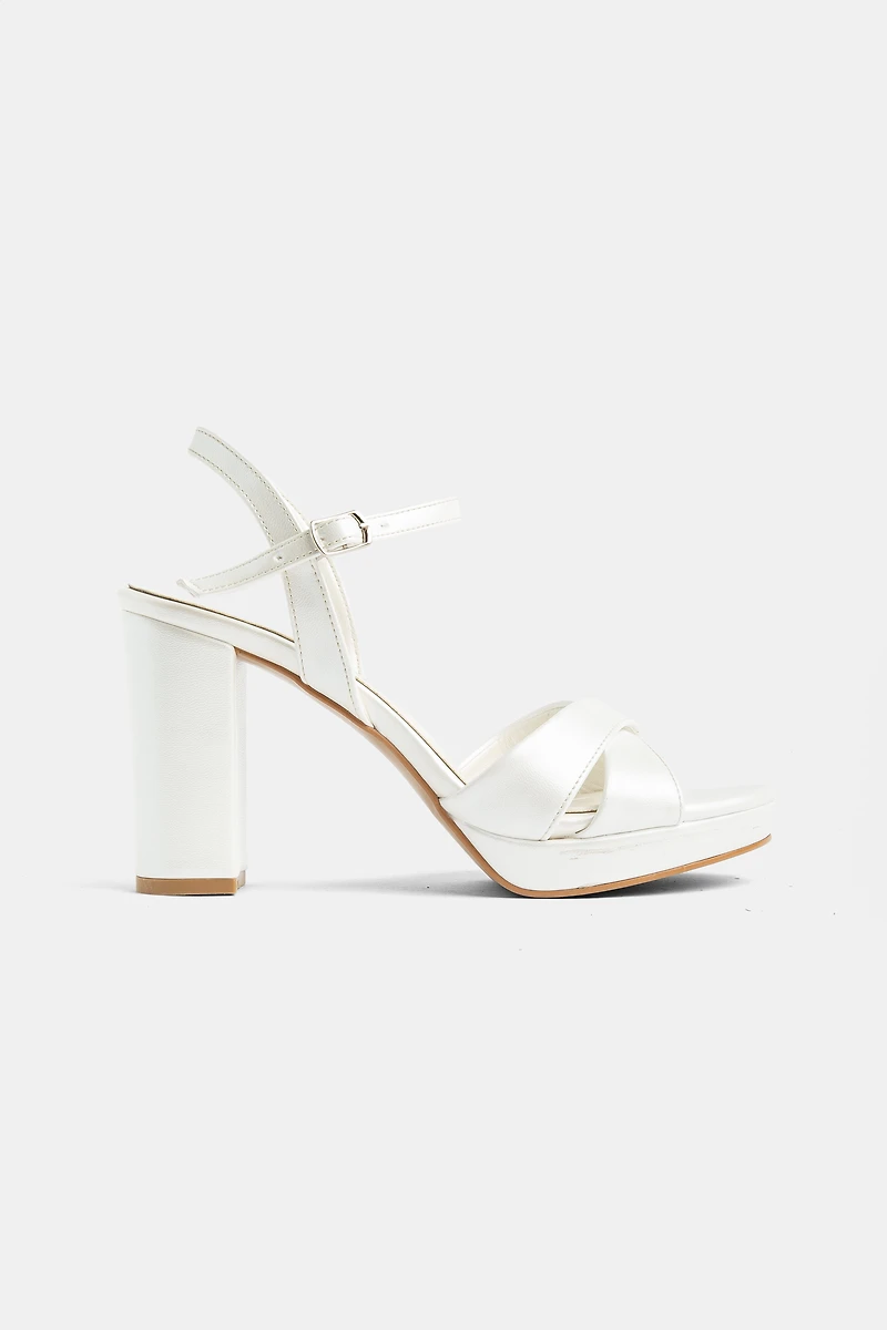 Forever & Always Womens Setto Slingback Bridal High Heel Sandals