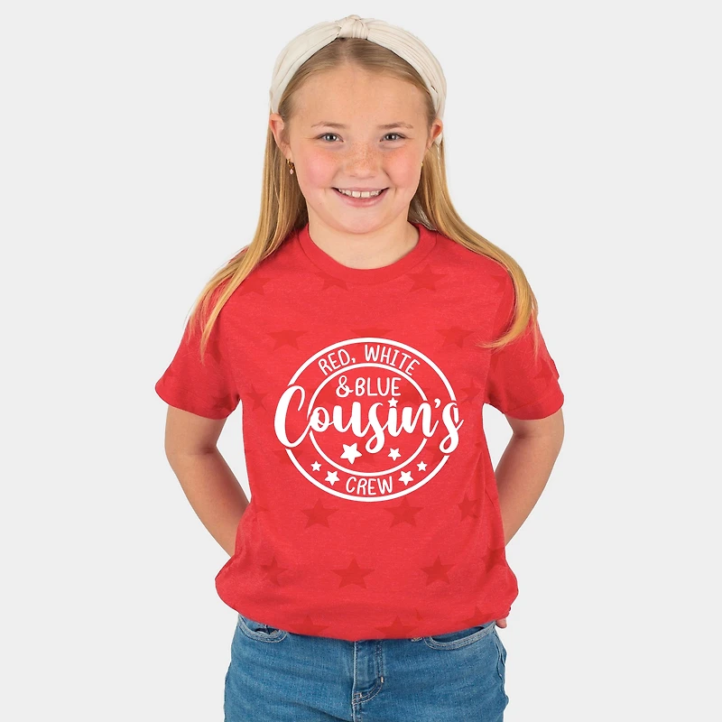 The Juniper Shop - Red White And Blue Cousin's Crew Youth Short Sleeve Star Tee