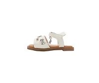 bebe Toddler Girl's’ Fashion Sandals - Dressy Shoes with Decorative Metal Charm