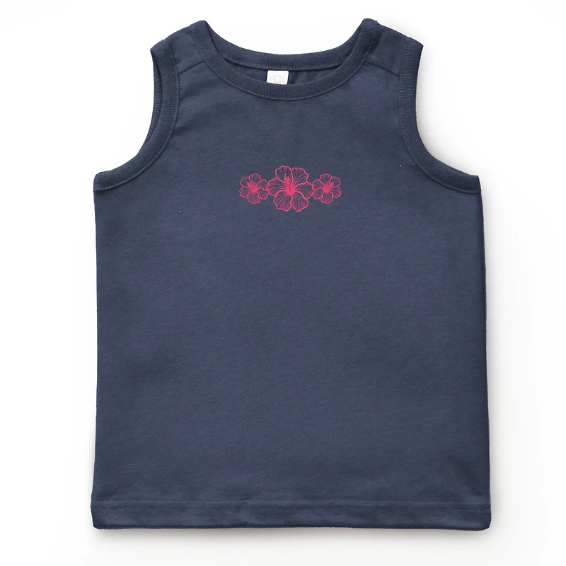 The Juniper Shop - Hibiscus Row Pink Youth Tank Top