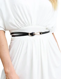 Belle & Bloom Womens London Mood Leather Tie Belt