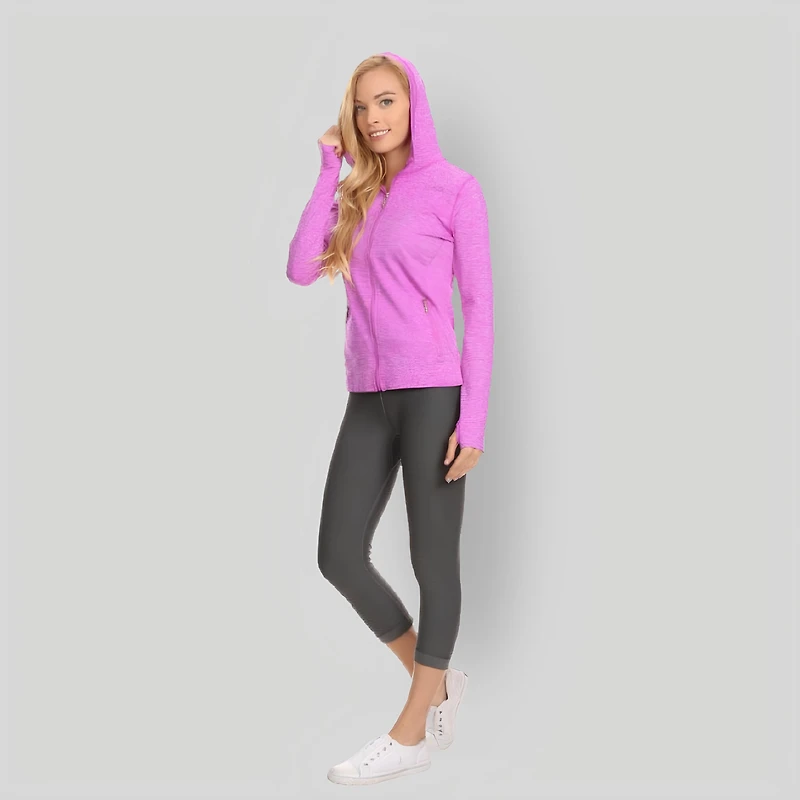 Wear Sierra Women's Seamless Full Zipper Long Sleeves Jacket