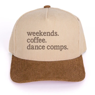 Simply Sage Market - Women's Corduroy Trucker Hat Weekends Coffee Dance Comps
