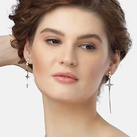 AGP PARIS Womens Starry Elegance Drop Earrings