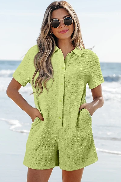 Threaded Pear Women's Talia Short Sleeve Patched Shirt