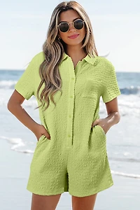 Threaded Pear Women's Talia Short Sleeve Patched Shirt
