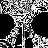 LA Pop Art Men's Flower Skull Word T-Shirt, 100% Cotton Crew Neck Short Sleeve