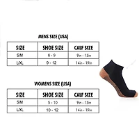Extreme Fit Copper Compression Socks - Ankle High For Running, Athtletics, Travel 6 Pair