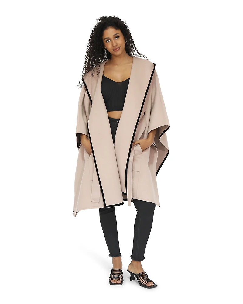 Belle & Bloom Womens Need You Now Hooded Cape