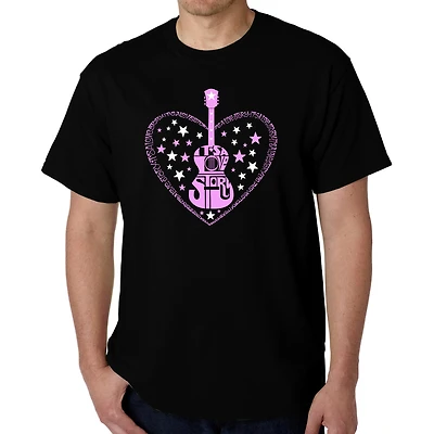 LA Pop Art Men's Word T-Shirt - It's A Love Story