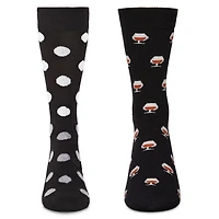 MeMoi 2-Pair Men's Cashmere Blend Assorted Novelty Crew Socks