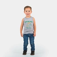 Toddler Graphic Tank - Bruh We Back Crocodile