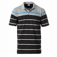 Gioberti Men's Single Stripe Polo Shirt With Pocket