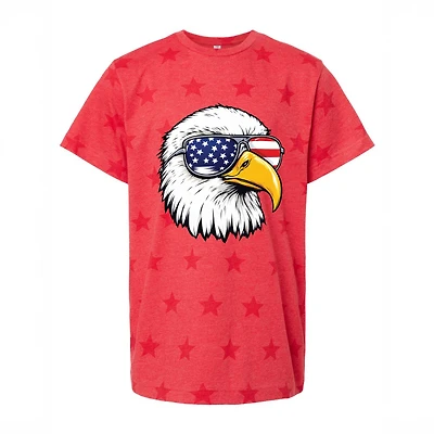 The Juniper Shop - Patriotic Eagle Sunglasses Youth Short Sleeve Star Tee