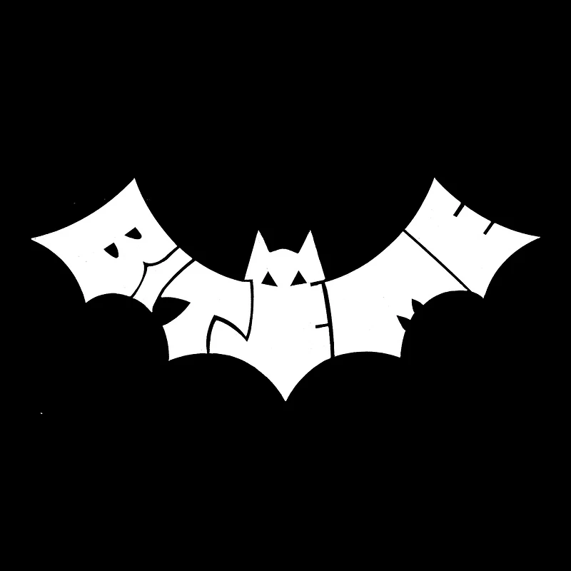 LA Pop Art Men's Bite Me Bat Word T-Shirt