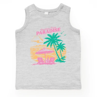 The Juniper Shop - Greetings From Paradise Palm Tree Toddler Graphic Tank