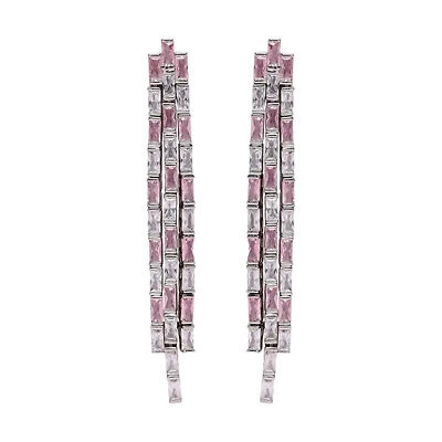 AGP PARIS Womens Diva Chain Tassel Drop Earrings