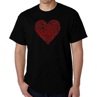 LA Pop Art Men's Word T-Shirt - Love Yourself