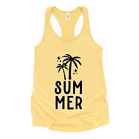 Simply Sage Market - Summer Palm Women's Graphic Racerback Tank Top