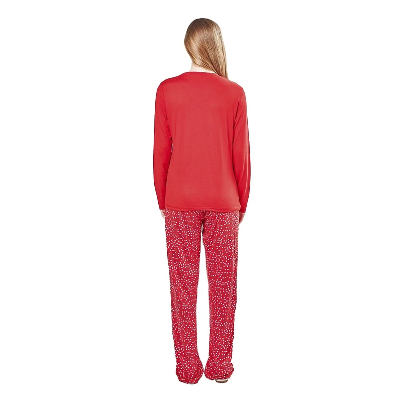 MeMoi Women's It's A Long Story Two-Piece Christmas Pajama Set