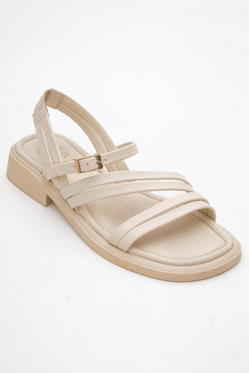 Forever & Always Womens Cesar Leather Sandalss