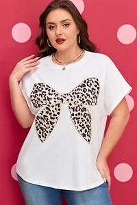 Threaded Pear Women's Aliya Patch Casual T PLUS Shirt