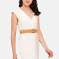 AGP PARIS Yellow Classic Women's Belt