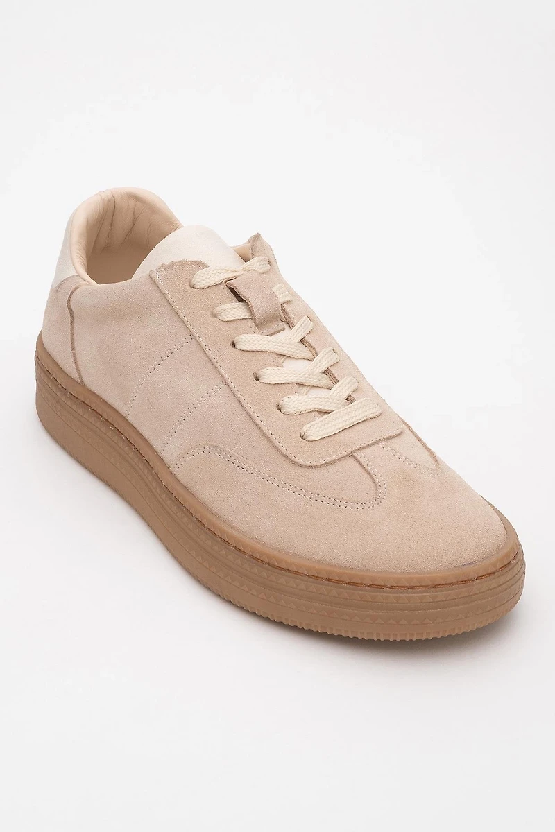 Forever & Always Womens Fyore Leather Sneakers
