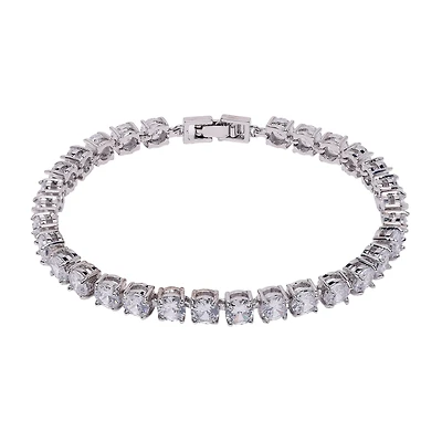 AGP PARIS Womens Diva Delicate Bezel Tennis Bracelet