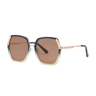 AGP PARIS Women's Square Acetate Polarized Lens UV400 Sunglasses