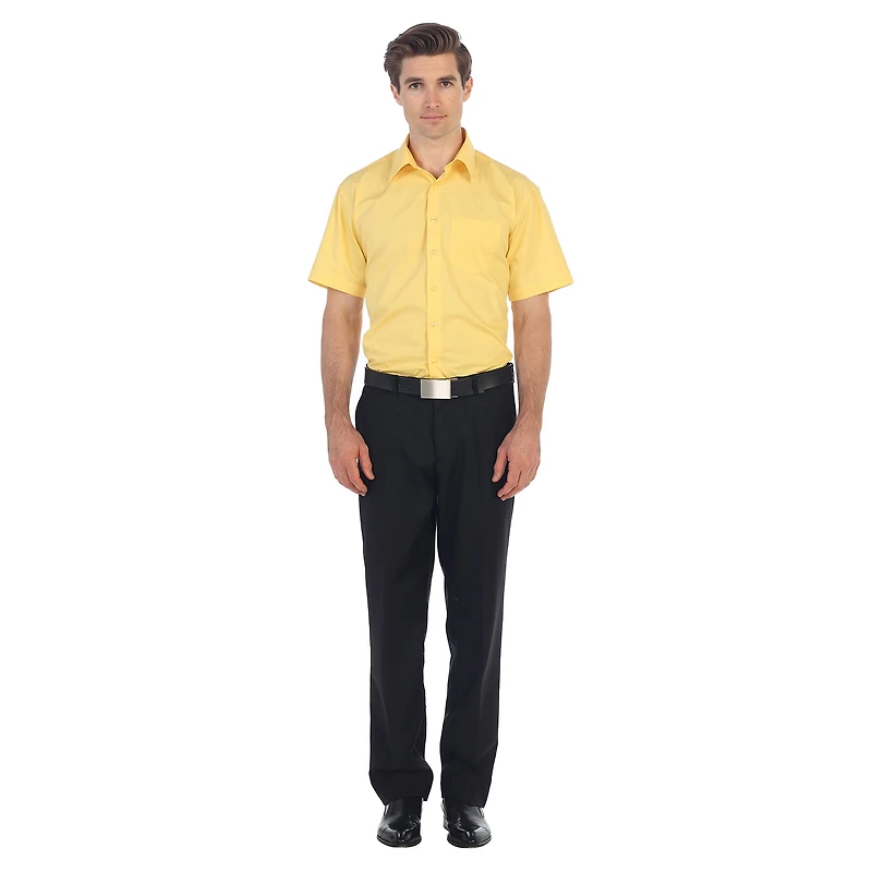 Gioberti Men's Short Sleeve Solid Dress Shirt
