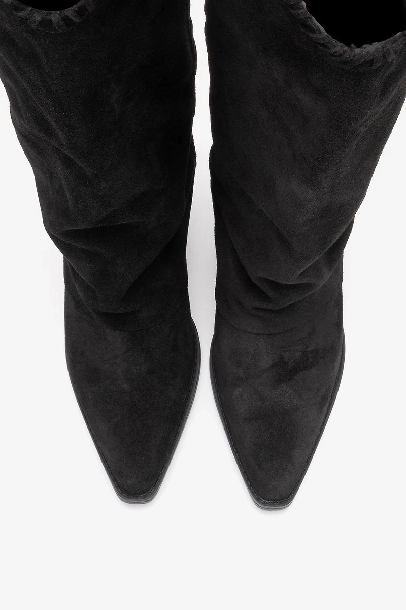 Forever & Always Womens Clementina Leather Western Boot