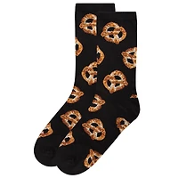 MeMoi Hot Pretzel Bamboo Blend Crew Socks